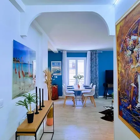 Le Clavel Superbe Deco, Centre Historique, Climatise, Parking A Proximite Sete